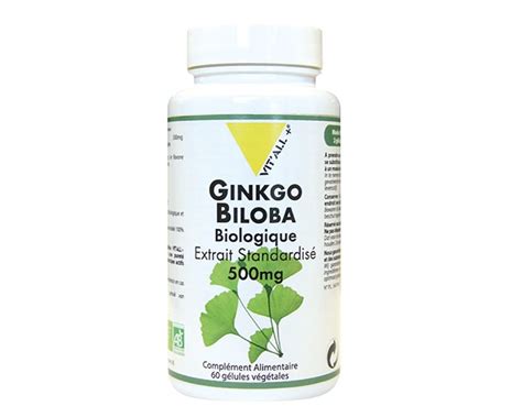 Ginkgo Biloba Bio Mg Vit All G Lules