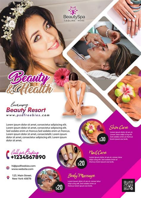 Download Free Beauty Spa Hair Salon Flyer Psd Template This Beauty Spa