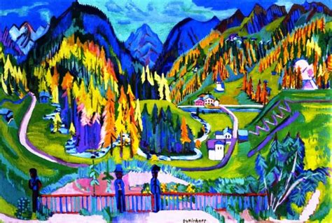 Sertig Valley In Autumn By Ernst Ludwig Kirchner Oil Painting