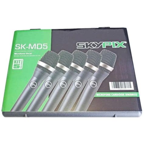 Kit Microfones Profissionais Skypix Sk Md Din Mico No Shoptime