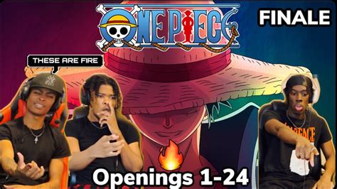 ONE PIECE HATERS WATCH ALL THE OPENINGS ONE PIECE OP 1 24 REACTION