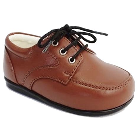 Boys Brown Tan Matt Formal Shoes Boys Wedding Shoes Lace Up Shoes