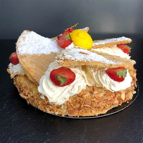 Mille Feuille Fraises Mille Feuille Fraise Amandes Effil Es