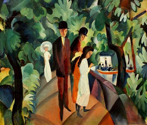 Walk on the Bridge Painting | August Macke Oil Paintings