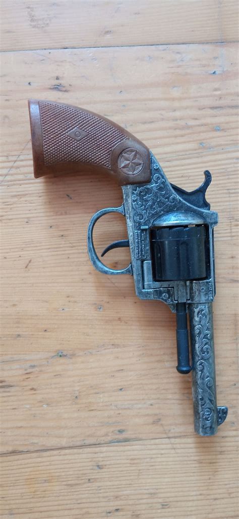 Vintage Metal Cap Gun Toy Pistol Revolver Edison Giocattoli | Etsy