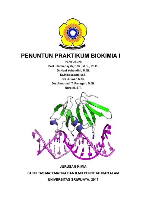 Modul Praktikum Biokimia I WORD PENUNTUN PRAKTIKUM BIOKIMIA I