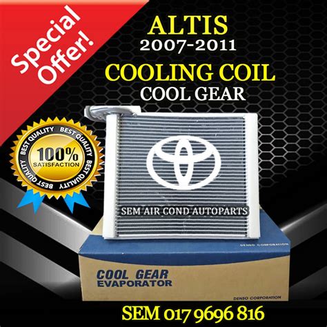 TOYOTA ALTIS 2007 2011 YEAR COOL GEAR COOLING COIL EVAPORATOR CAR