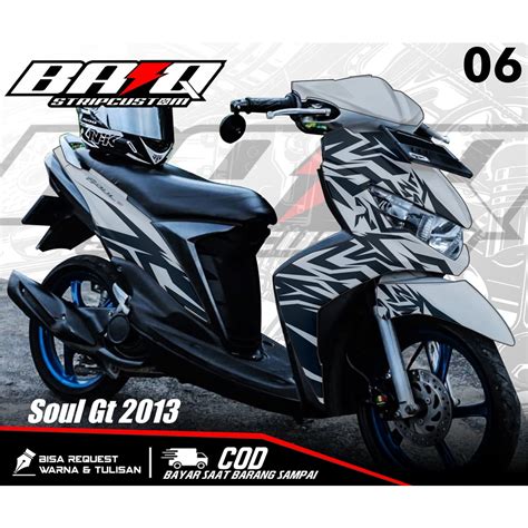 Jual Decal MIO SOUL GT 2013 Decal Variasi List Yamaha MIO SOUL