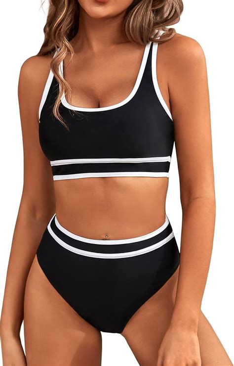 ASKSA Damen Bikini Set Y Push Up Badeanzug Zweiteilige
