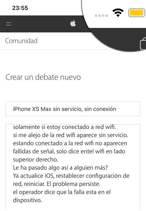 IPhone XS Max Sin Servicio Sin Conexi Comunidad De Apple