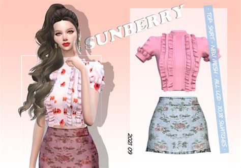 SUNBERRY-sims is creating 🍓SIMS4 CC🍓 | Patreon | Sims 4, Sims 4 clothing, Sims