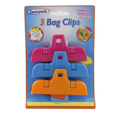 Sealapack Large Bag Clips Set Of 3 Home Store More