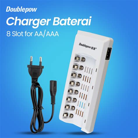 Doublepow Charger Baterai Slot For Aa Aaa Ni Mh Nicd Led Light Dp