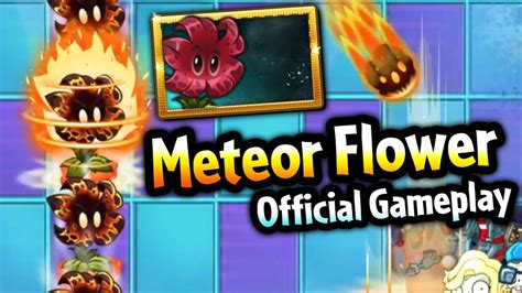 Plants Vs Zombies 2 Meteor Flower Official Gameplay YouTube