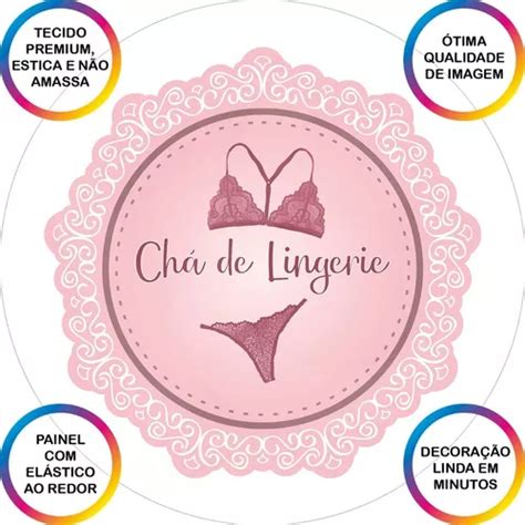 Painel De Festa Ch De Lingerie Rosa X Parcelamento Sem Juros