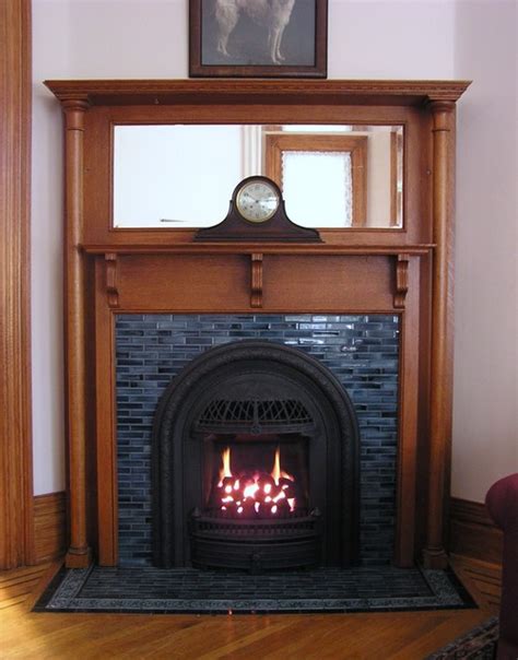 Victorian fireplace gas (After) - Victorian - Living Room - Minneapolis - by Woodland Stoves and ...