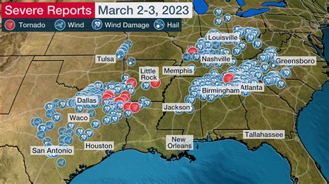 Early March Severe Thunderstorm Outbreak Hits the South (RECAP ...