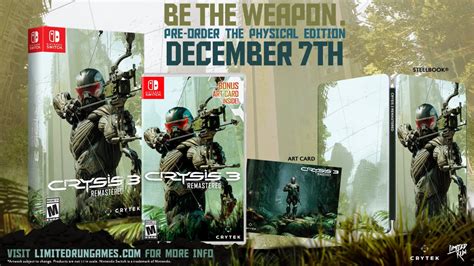 Limited Run Reveals Its Physical Version Of Crysis Remastered For