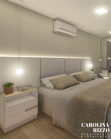 Quarto Casal Simples E Sofisticado Branco E Bege Quarto De Casal