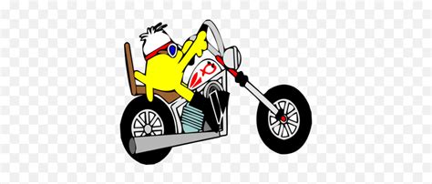 Biker Chopper Emojiemoticon Riding Motorcycle Free Emoji Png