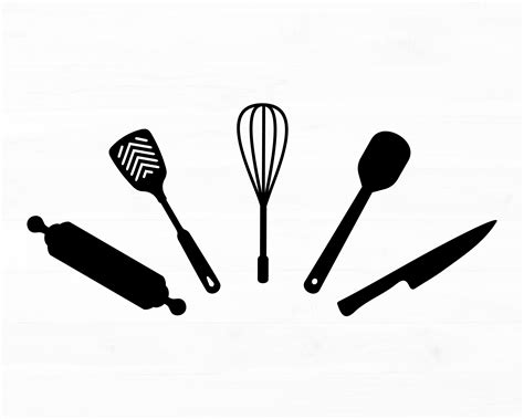 Kitchen Utensils Svg Cooking Utensils Svg Baking Tools Clipart Kitchen