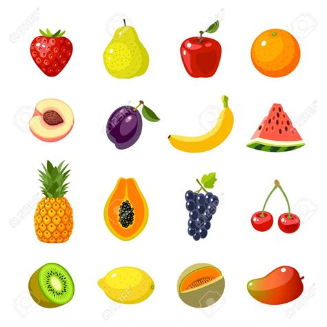 Dibujos A Color Para Imprimir De Frutas