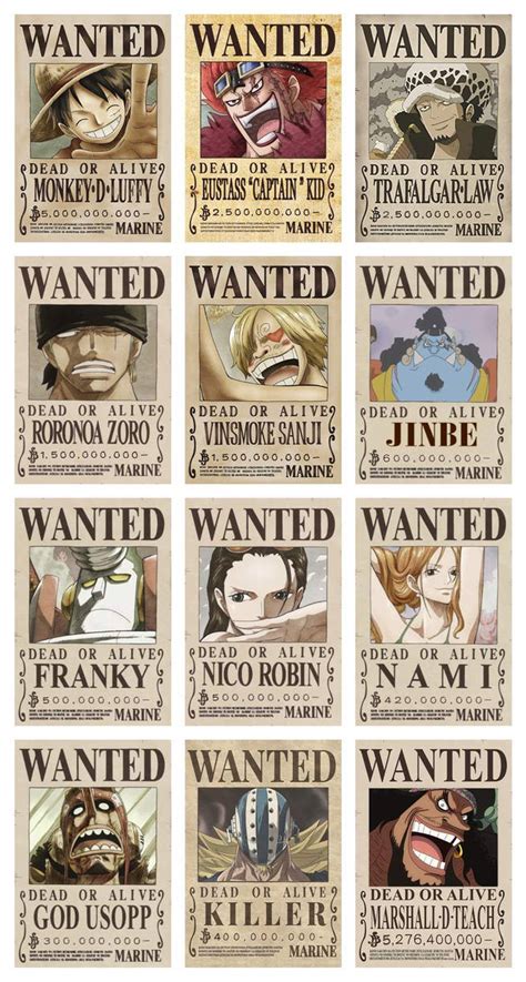 One Piece Wanted Posters 01 By Marypuff On Deviantart