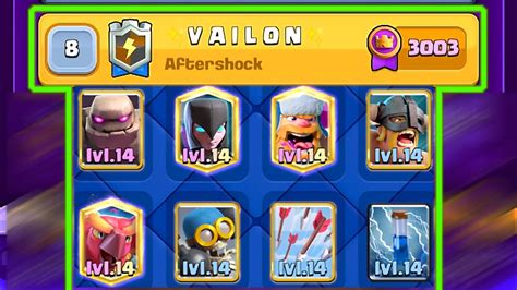 Best Golem Night Witch Deck In Clash Royale Vailon Youtube