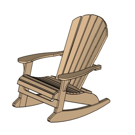 Rocking Adirondack Chair Templates Wilker Dos