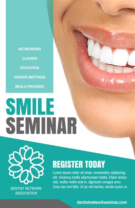 Dental Seminar Poster Template Mycreativeshop