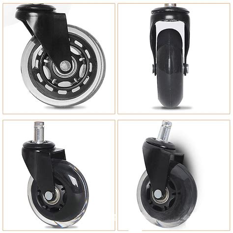 Pcs Office Chair Casters Hard Floor Casters Premium Caster Wheels For