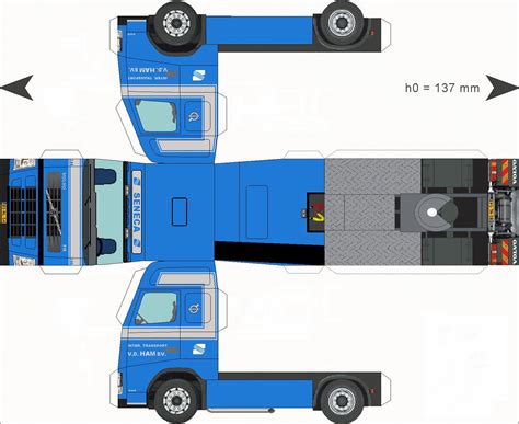 3d Paper Truck Template