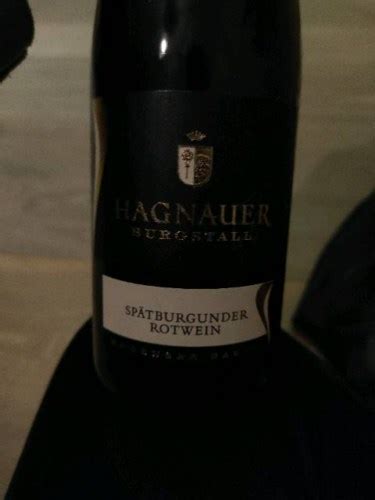 Winzerverein Hagnauer Burgstall Sp Tburgunder Vivino Us