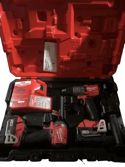 Milwaukee M18 FUEL Li Ion 2 Tool Combo Kit With 5Ah Batteries 2997 22