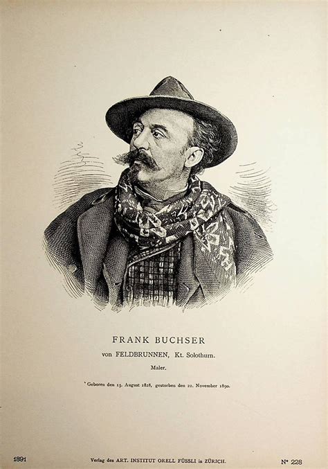 BUCHSER Frank Eigentlich Franz Buchser 1828 1890 Maler 1891 Art