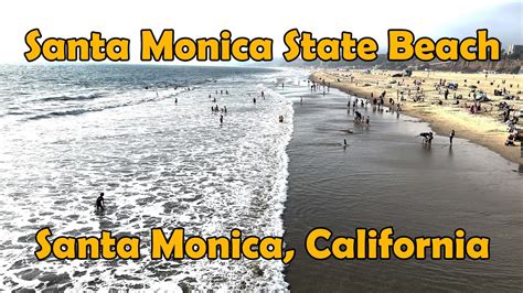 Santa Monica State Beach Los Angeles California In 4K YouTube