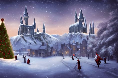 Christmas at Hogwarts · Creative Fabrica