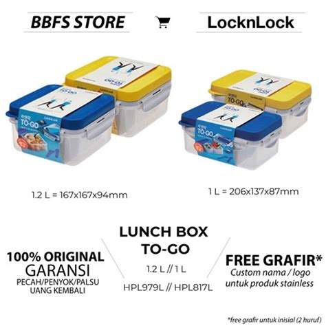 Jual Lock N Lock Lunch Box To Go L Locknlock Wadah Makan Hpl Lb