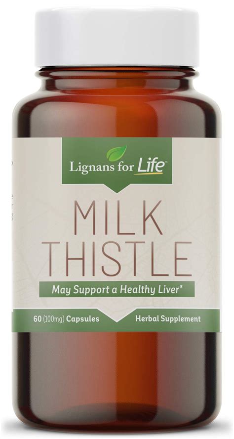 Buy Lignans For Life Milk Thistle For People 100 Mg Liver Health