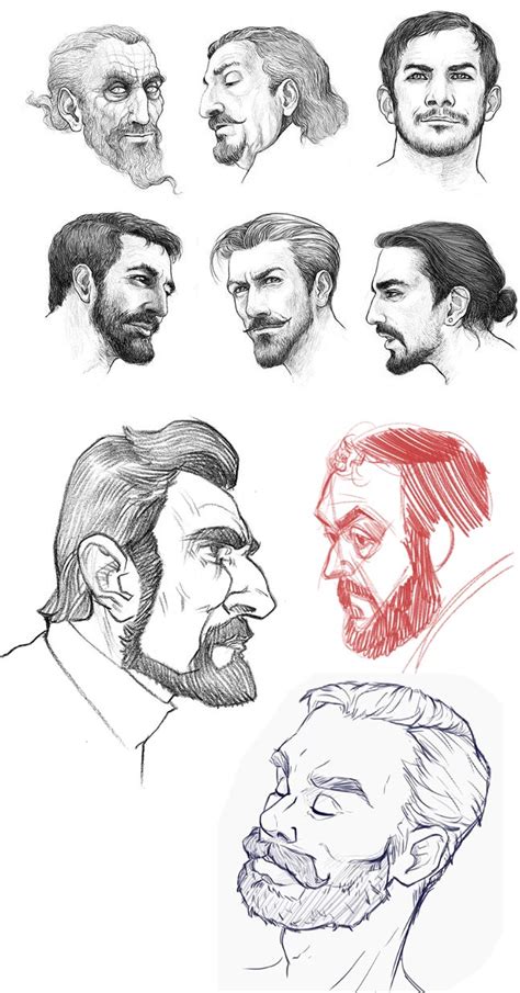 Beard Drawing Reference And Sketches For Artists