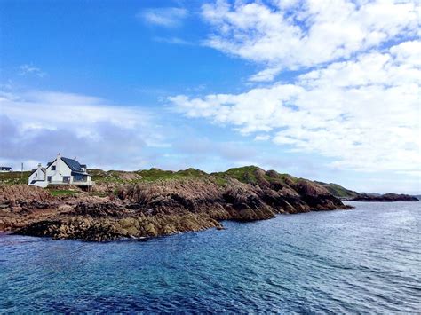 A sail of three islands on the west coast of Scotland