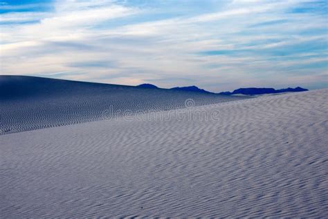 White Sand Dunes At White Sands National Monument Stock Image Image