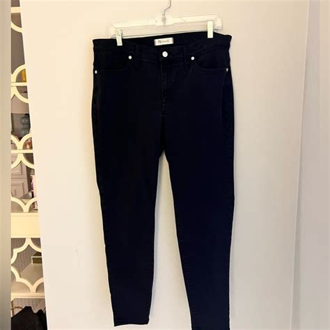 Madewell Jeans Madewell 9 High Rise Skinny Black Denim Poshmark