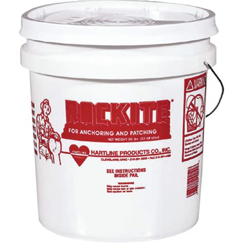 Rockite 10051 50lb Pail Anchoring And Patching Cement Hd Supply