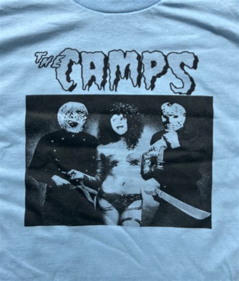 The Camps Horror Funny Slashers Color Light Blue Size XL T-shirt - Etsy