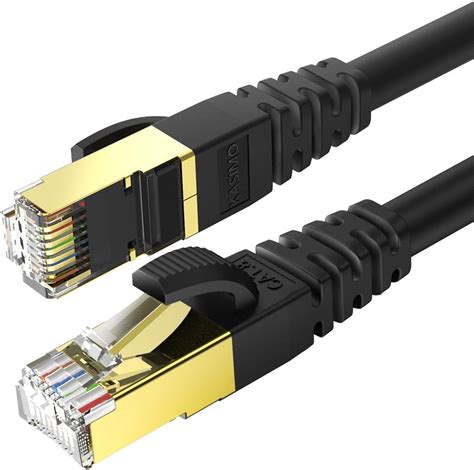 Kasimo Cat 8 Ethernet Cable 05m Round Network Gigabit Ethernet Lan