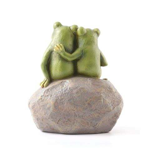 Grenouille D Cor Jardin Grenouilles Couple Statues Romantique R Sine