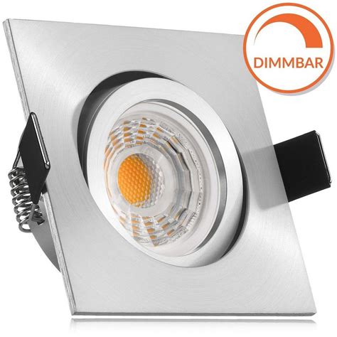 Ledando Led Einbaustrahler Led Einbaustrahler Set Aluminium Matt Mit