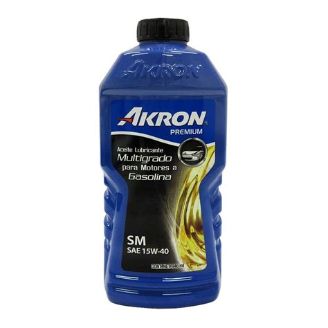 Aceite Lubricante Akron Premium Multigrado SM SAE15W 40 946 Ml Walmart