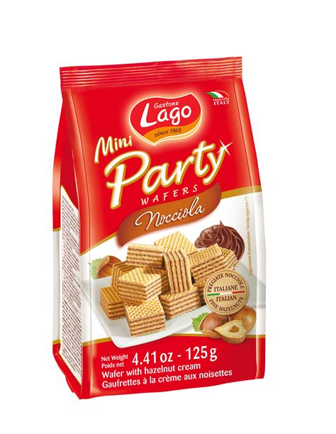 Gastone Lago Hazelnut Mini Party Wafers Star Distribution